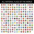 All national flags of the world Royalty Free Stock Photo