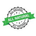 All natural stamp illustration