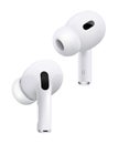 All New AirPods Pro 2nd Generation, white wireless headphones, on white background