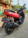 All new Yamaha Nmax 2020 red doff back view