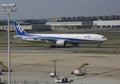 All Nippon Airways Boeing 777 taxing in JFK Airport in NY