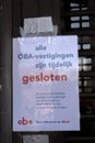 All OBA Libraries Closed Due To The Coronavirus Out Break At Amsterdam The Netherlands 2020 Royalty Free Stock Photo