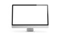 All-in-one desktop computer with a blank white screen on a white background technology Royalty Free Stock Photo