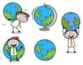 Collection Of Various Globe earth concepts Professional Businessman