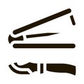 All Purpose Knife Icon Vector Glyph Illustration Royalty Free Stock Photo