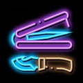 All Purpose Knife neon glow icon illustration Royalty Free Stock Photo