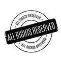 All Rights Reserved rubber stamp