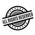 All Rights Reserved rubber stamp