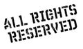 All Rights Reserved rubber stamp