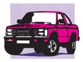 All roads vehicle, `90s pickup Royalty Free Stock Photo