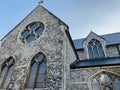 All Saints Church is an Evangelical Anglican church in Blenheim Grove Peckham London. Royalty Free Stock Photo