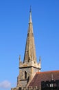 All Saints church spire, Evesham. Royalty Free Stock Photo