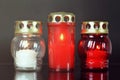 All Saints Day candles Royalty Free Stock Photo