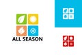 All Season Logo Template Design Vector, Emblem, Design Concept, Creative Symbol, Icon Royalty Free Stock Photo