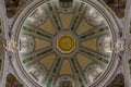 The All-Seeing Eye in the Dome of the Jesuitenkirche in Mannheim, Germany