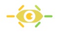 All-Seeing Eye Icon, Surveillance, Vision Digital Insight, vector design Generative AI Royalty Free Stock Photo