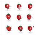 All set Strawberry Logo mascot