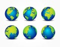 All side of planet ( around the world earth conservation concept Royalty Free Stock Photo