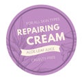 For all skin types, repairing cream with aloe