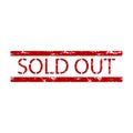 All sold tickets or product rubber stamp