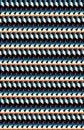 A real dynamic blue and peach metallic horizontal pattern.