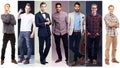 All sorts of style. Composite image of a group of stylish young men.