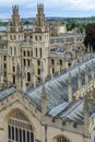 All Souls College, Oxford University, Oxford, UK. Vertical view Royalty Free Stock Photo