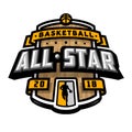 All stars of basketball, logo, emblem.