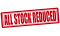 All stock reduced Royalty Free Stock Photo