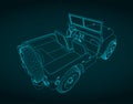 All terrain vehicle sketch Royalty Free Stock Photo