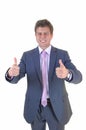 All thumbs up. Royalty Free Stock Photo