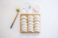 All The Tools and Ingredients of Making Chinese Dumplings  2 Royalty Free Stock Photo