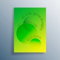 All Truly Great Thoughts are Conceived While Walking quote with Gradient Circle Shapes design for interior posters
