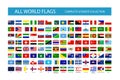 All Vector World Country Flags. Part 2 Royalty Free Stock Photo