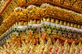 Temple Decorated With Gold And Glitter, Grand Palace, Bangkok, Thailand