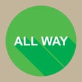 All Way Badge Royalty Free Stock Photo
