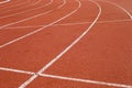 All-weather running track, rubberized artificial racing lane surface for track and field athletics,