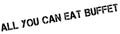 All You Can Eat Buffet rubber stamp Royalty Free Stock Photo