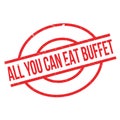 All You Can Eat Buffet rubber stamp Royalty Free Stock Photo