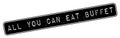 All You Can Eat Buffet rubber stamp Royalty Free Stock Photo