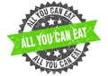 all you can eat round grunge stamp. all you can eat Royalty Free Stock Photo