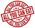 all you can eat stamp Royalty Free Stock Photo