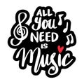 All you need is music hand lettering.