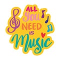 All you need is music hand lettering.