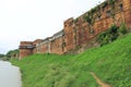 Allahabad fort standing on the river bank india