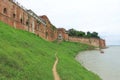 allahabad fort standing on the river bank