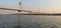 Allahabad, Prayagraj Naini Bridge on Yamuna river