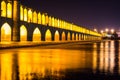 Allahverdi Khan Bridge, known as Si-o-se-pol is largest historical bridge on river Zayanderud