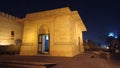 Allama Iqbal Tomb building at night