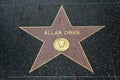 Allan Dwan star on the Hollywood Walk of Fame Royalty Free Stock Photo